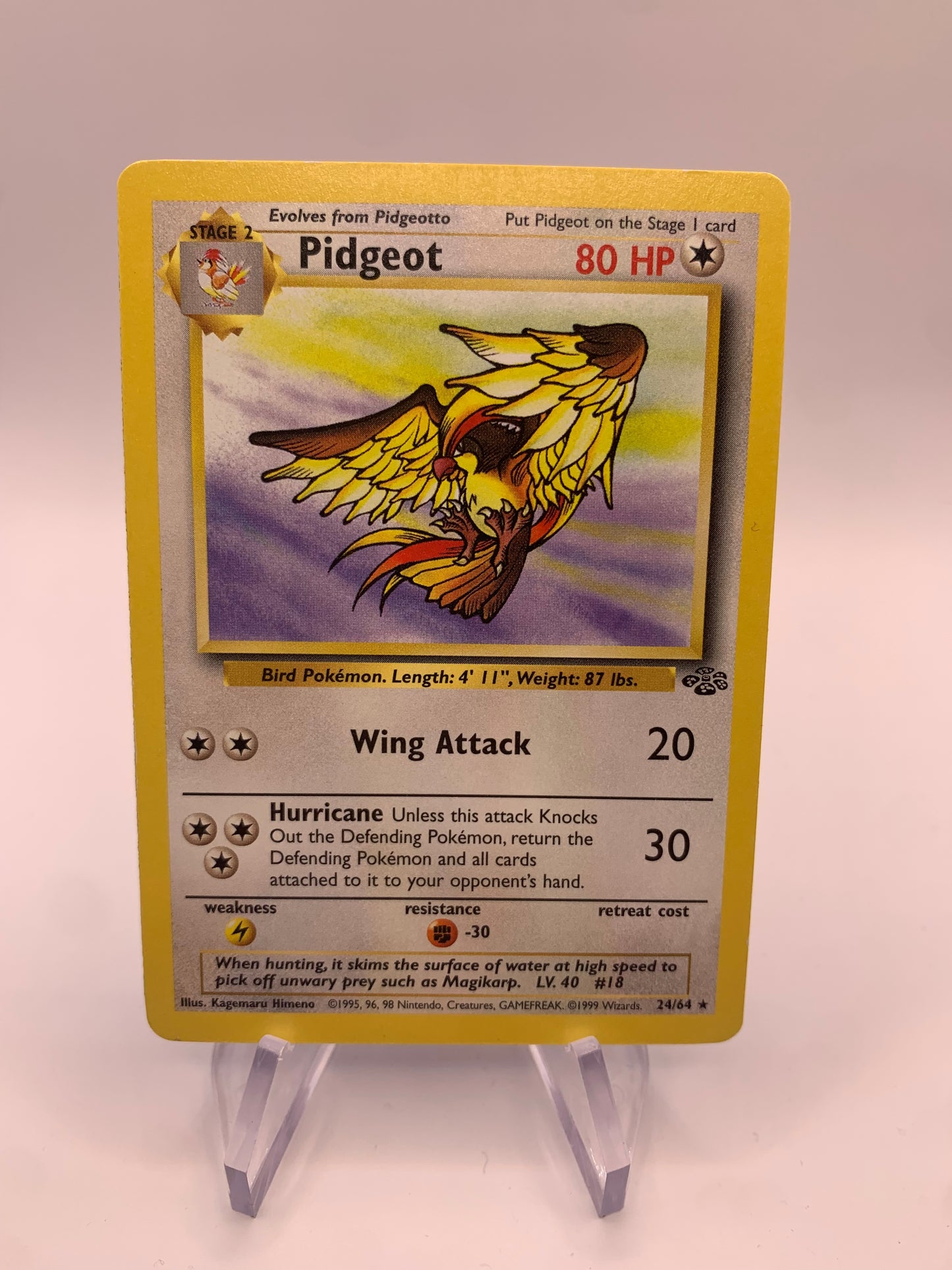 Pokemon card Tauboss 24/64 Jungle English