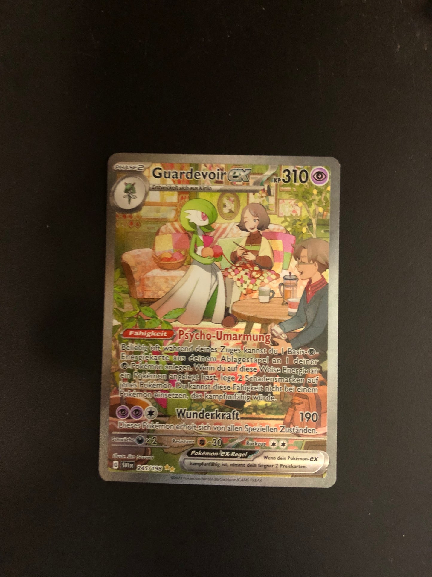 Pokemon Karte Alt Art EX Guardevoir 245/198 Deutsch