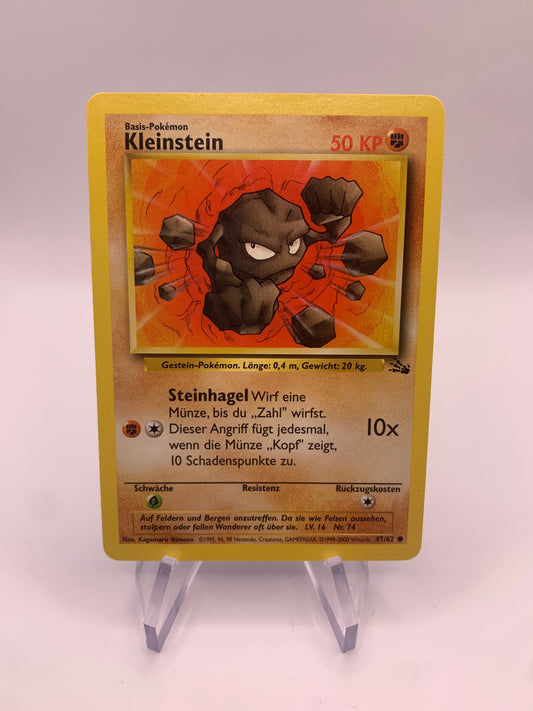 Pokemon Karte Kleinstein Fossil 47/62 Deutsch