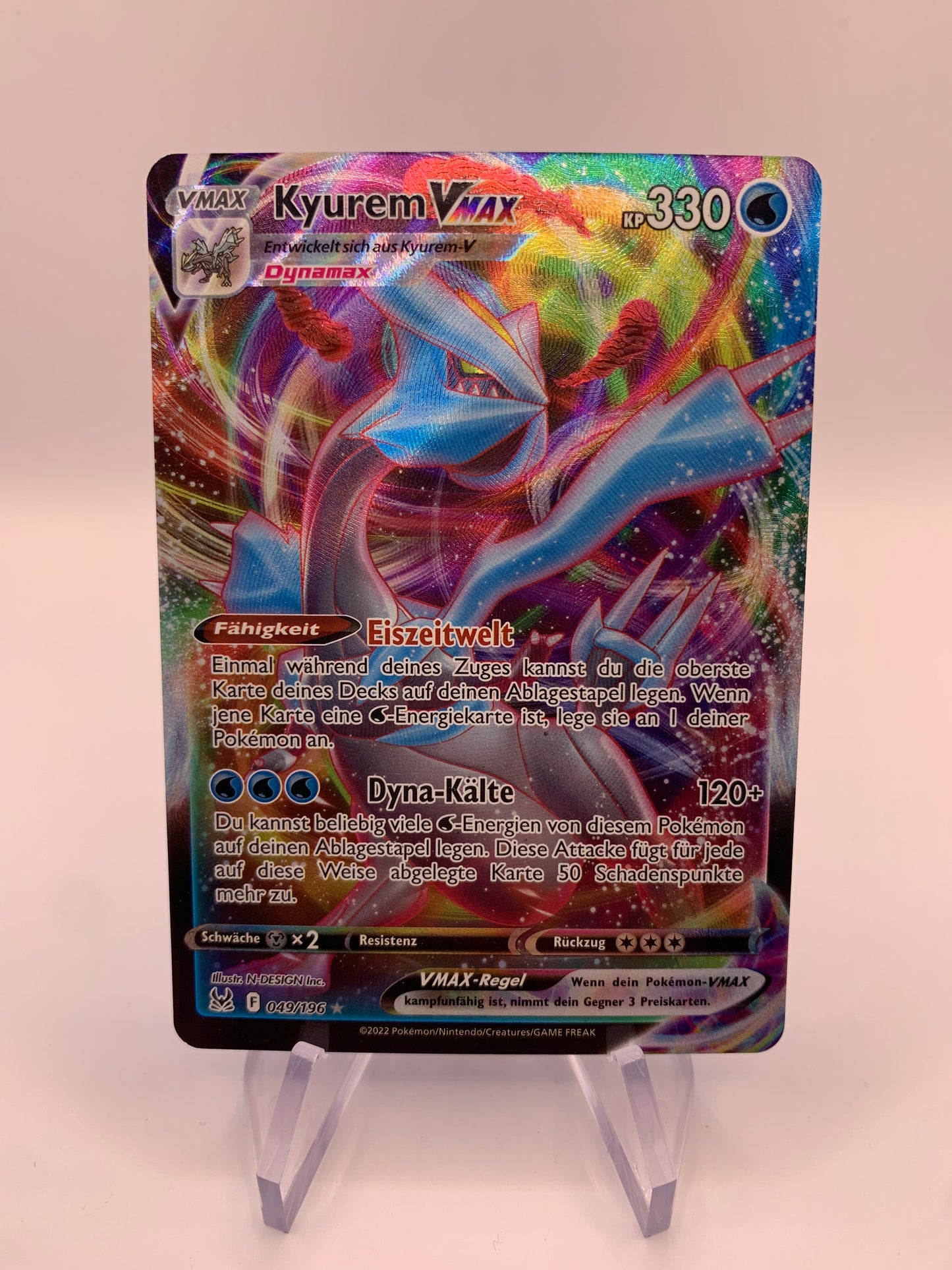 Pokemon Karte Vmax Kyurem 49/196 Deutsch