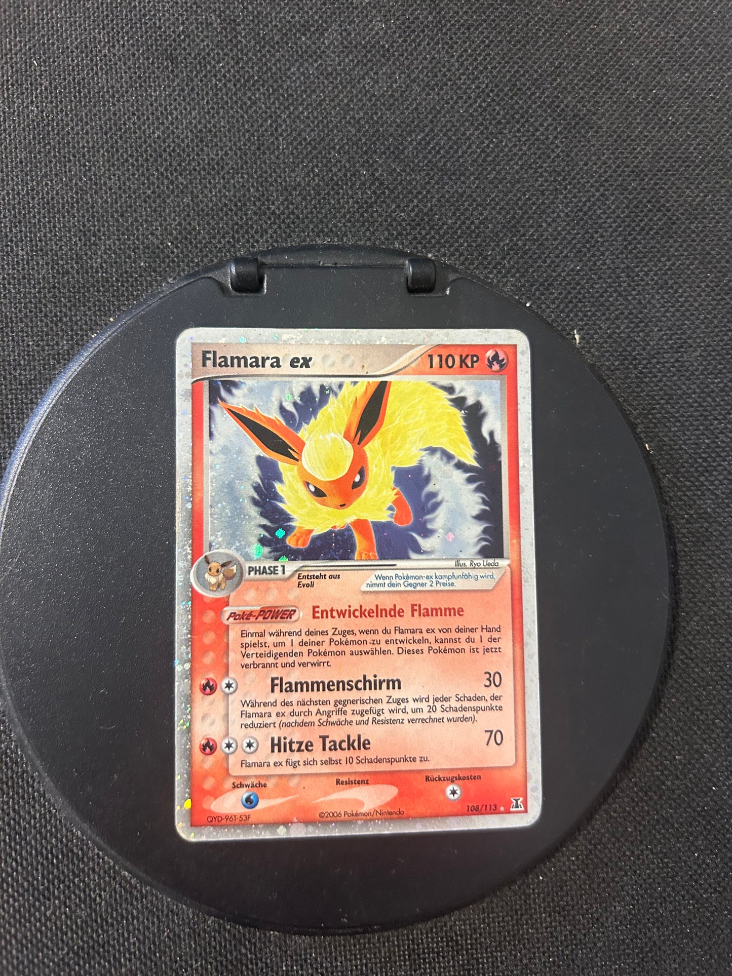 Pokemon Karte ex Flammara 108/113 Deutsch