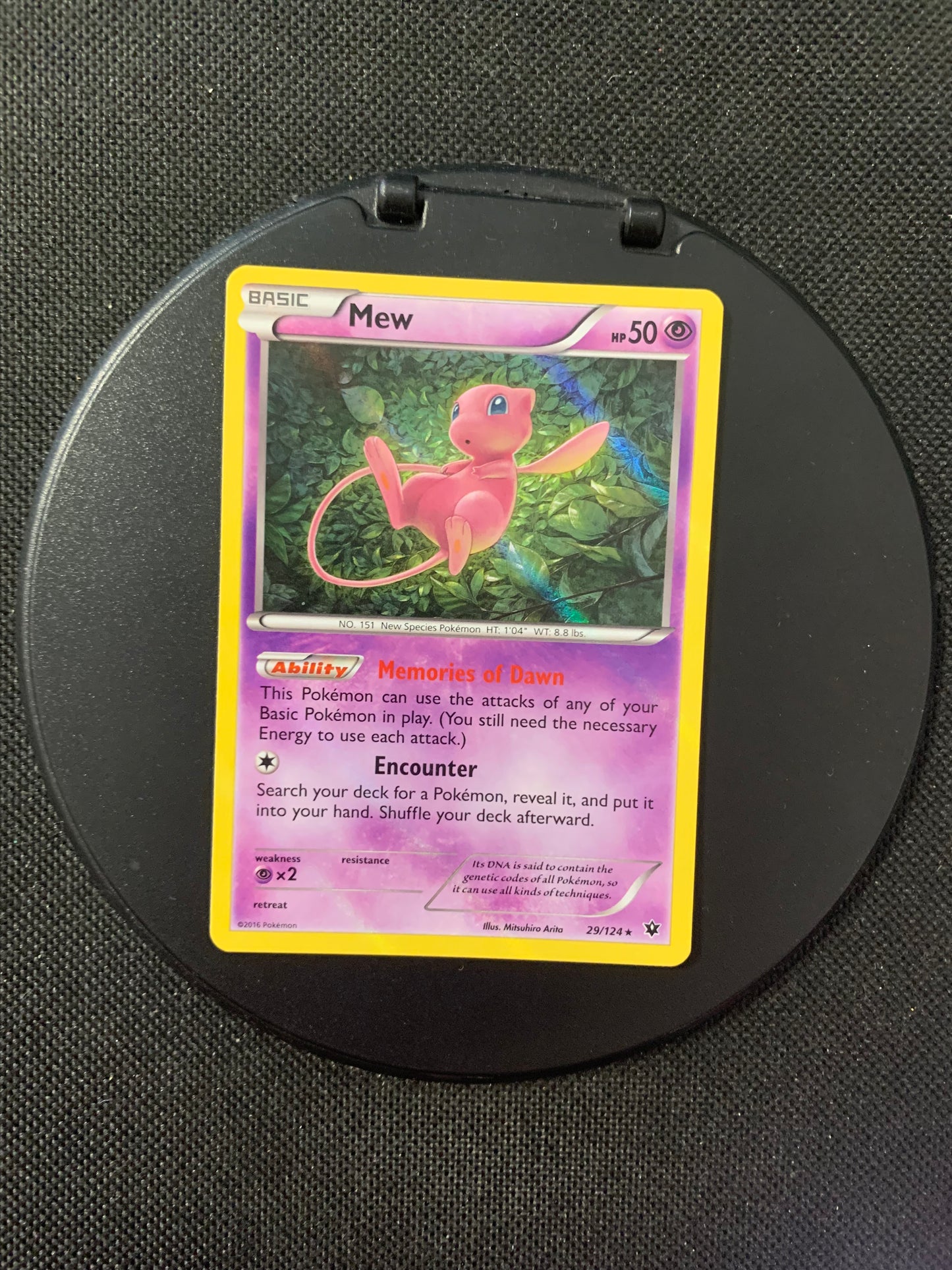 Pokemon Karte Holo Mew 29/124 Deutsch