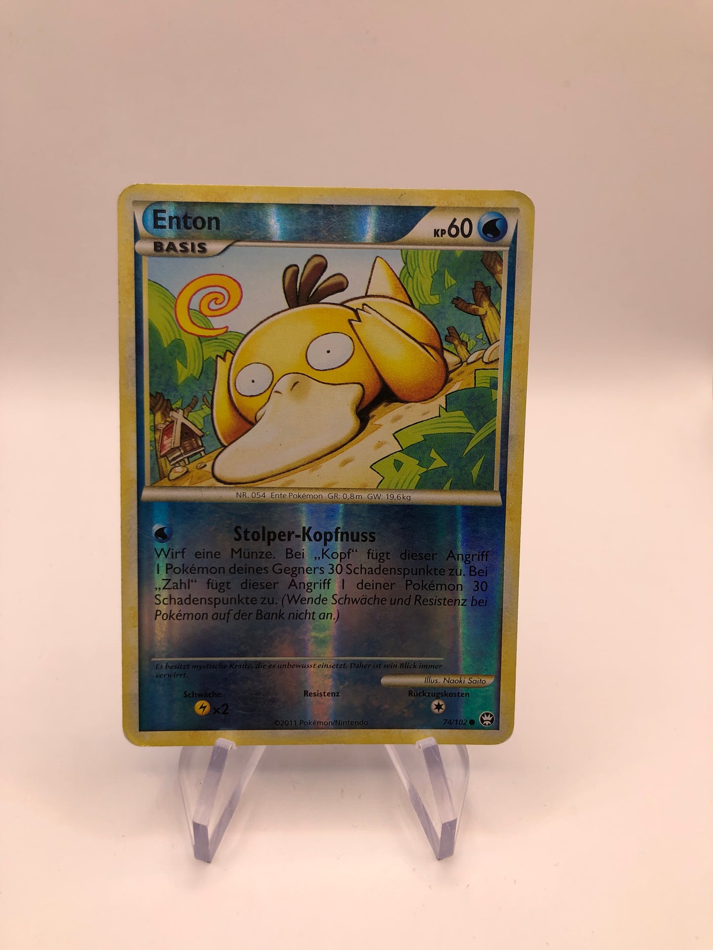 Pokemon Karte Revers Enton 74/102 Deutsch