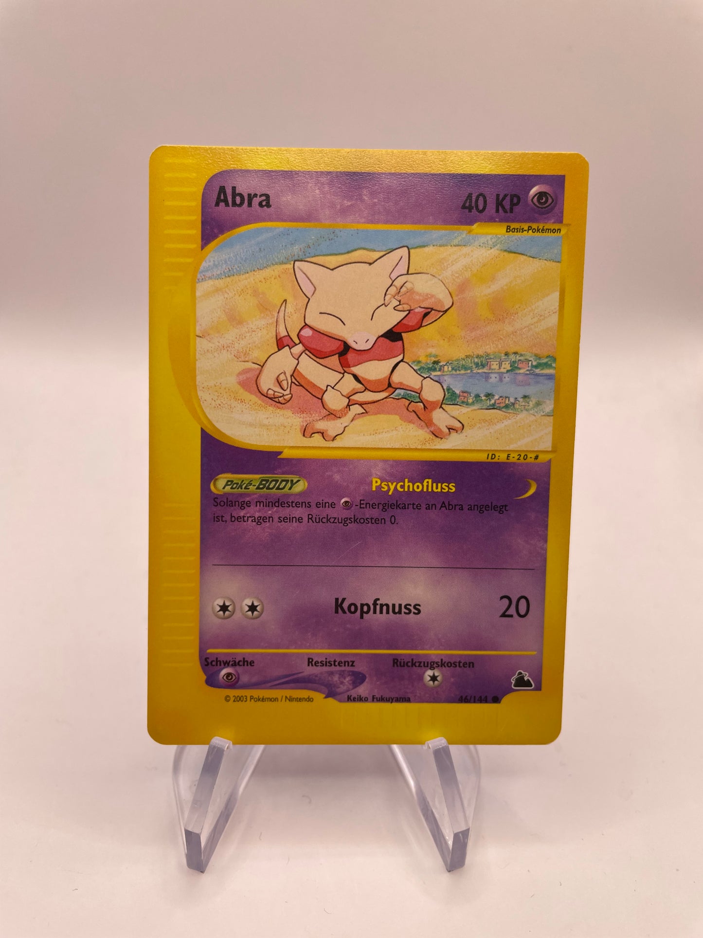 Pokemon Karte E-Series Abra 46/144 Deutsch