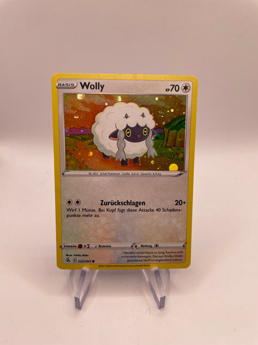 Pokémon Karte Holo Wolly 222/264 Deutsch