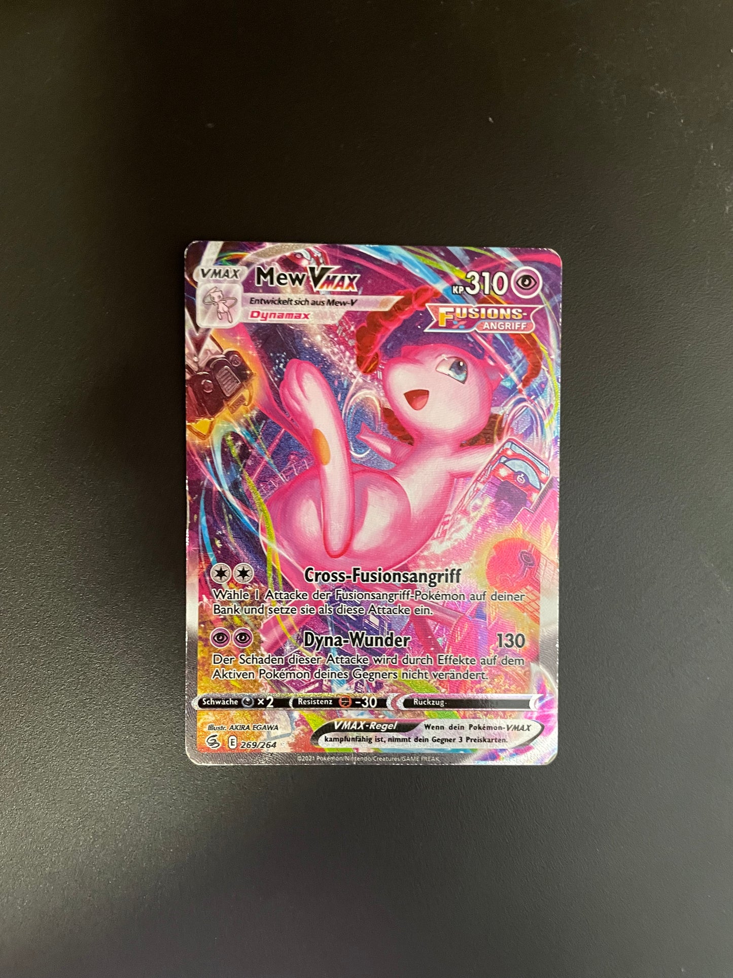 Pokemon Karte Vmax Mew 269/264 Deutsch