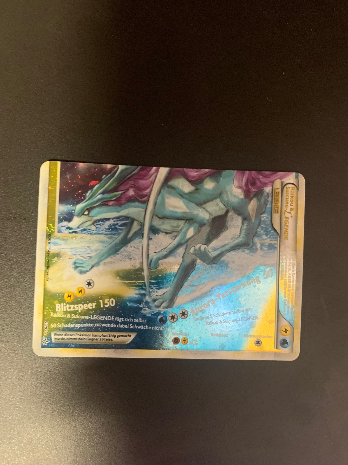 Pokemon Karte Legende Raikou&Suicune 93/95 Deutsch