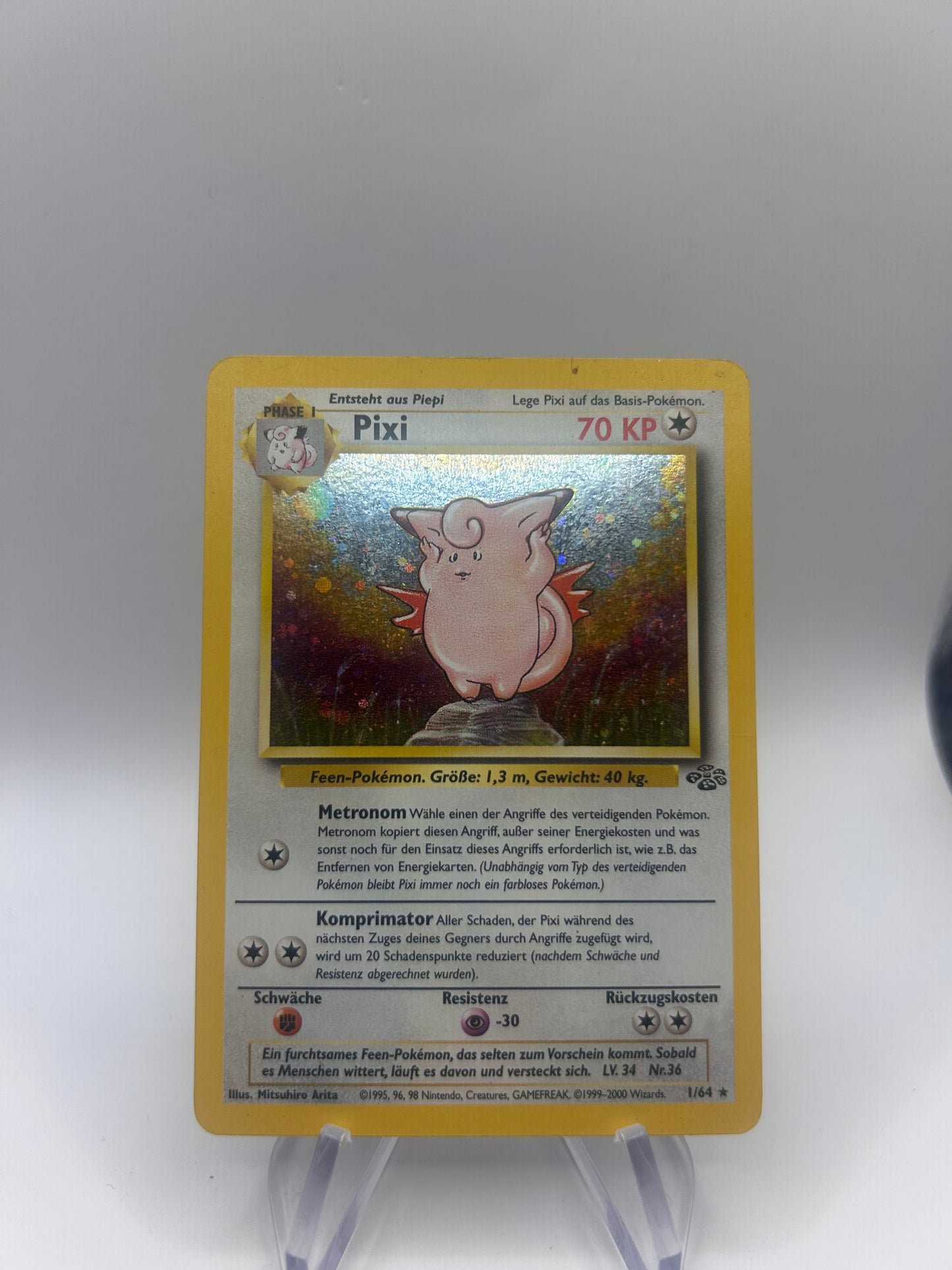 Pokemon Karte Holo Pixi 1/64 Deutsch