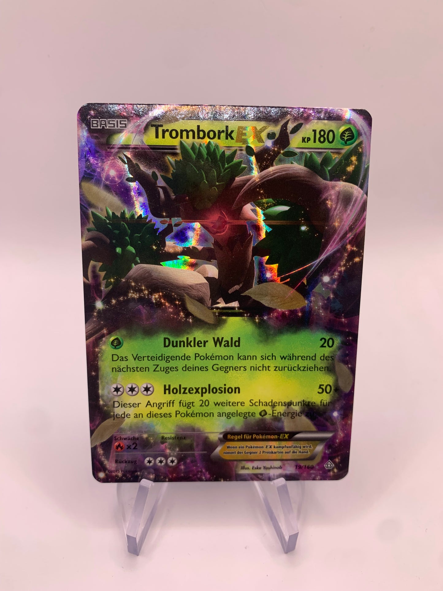 Pokemon Karte Ex Trombork 19/160 Deutsch