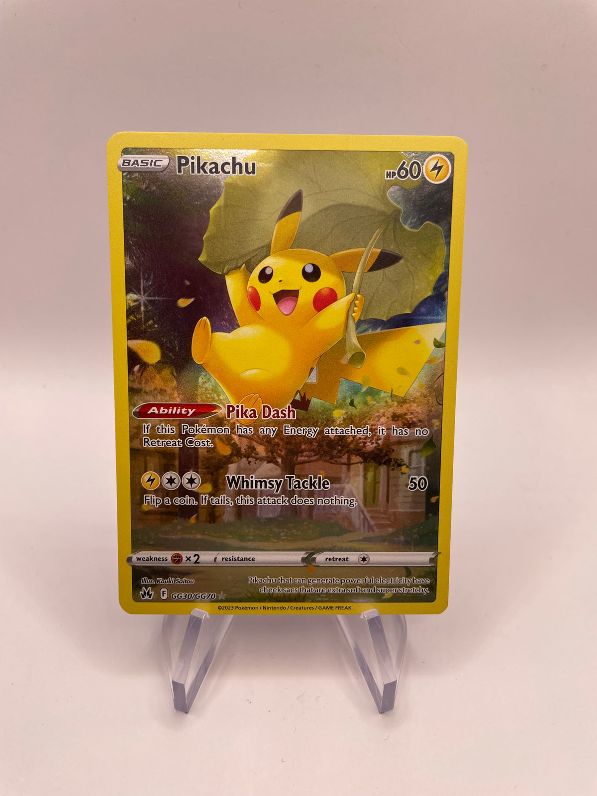 Pokemon Karte Art Rare Pikachu GG30/GG70 Englisch