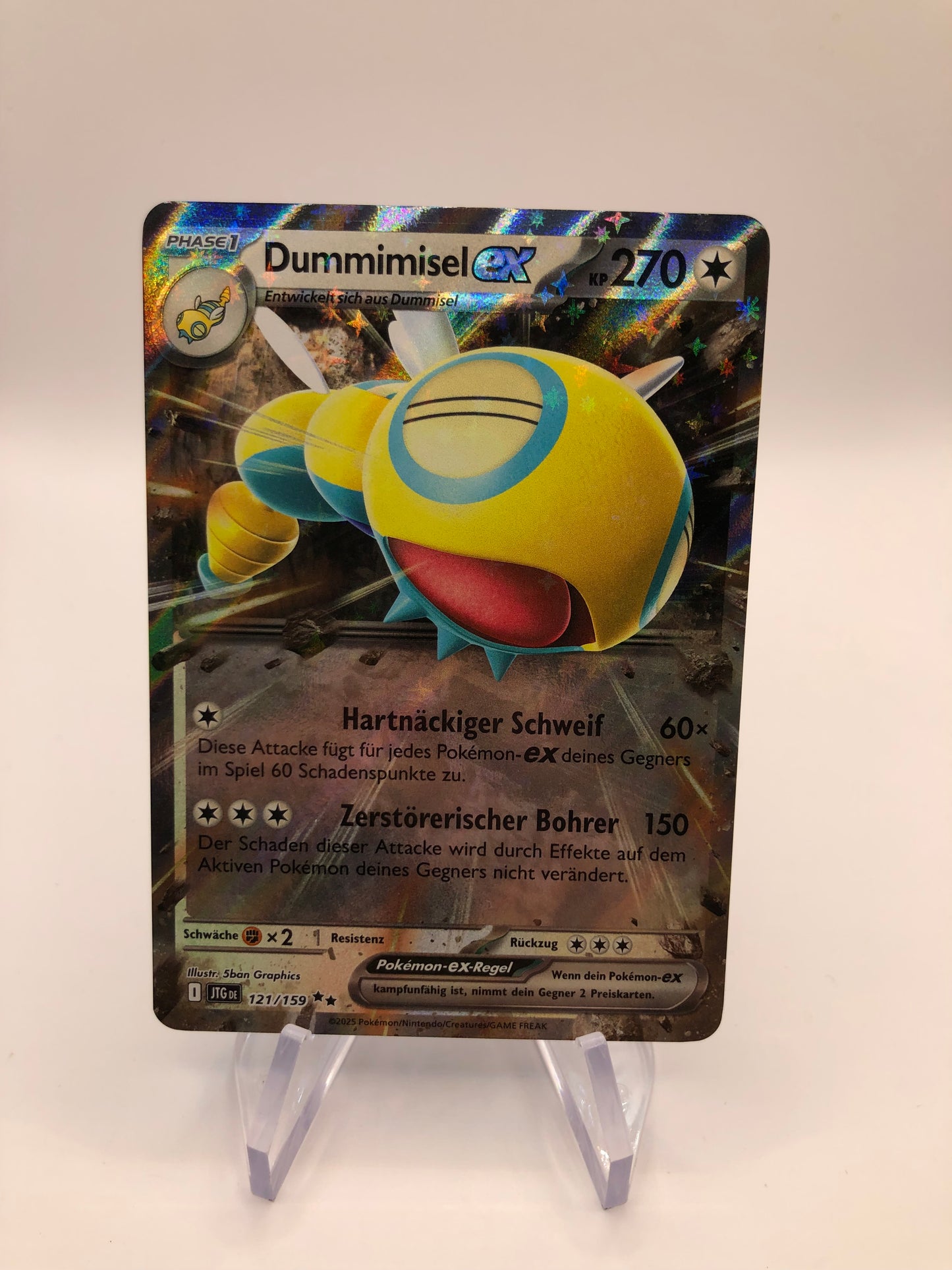Pokemon Karte Ex Dummimisel 121/159 Deutsch