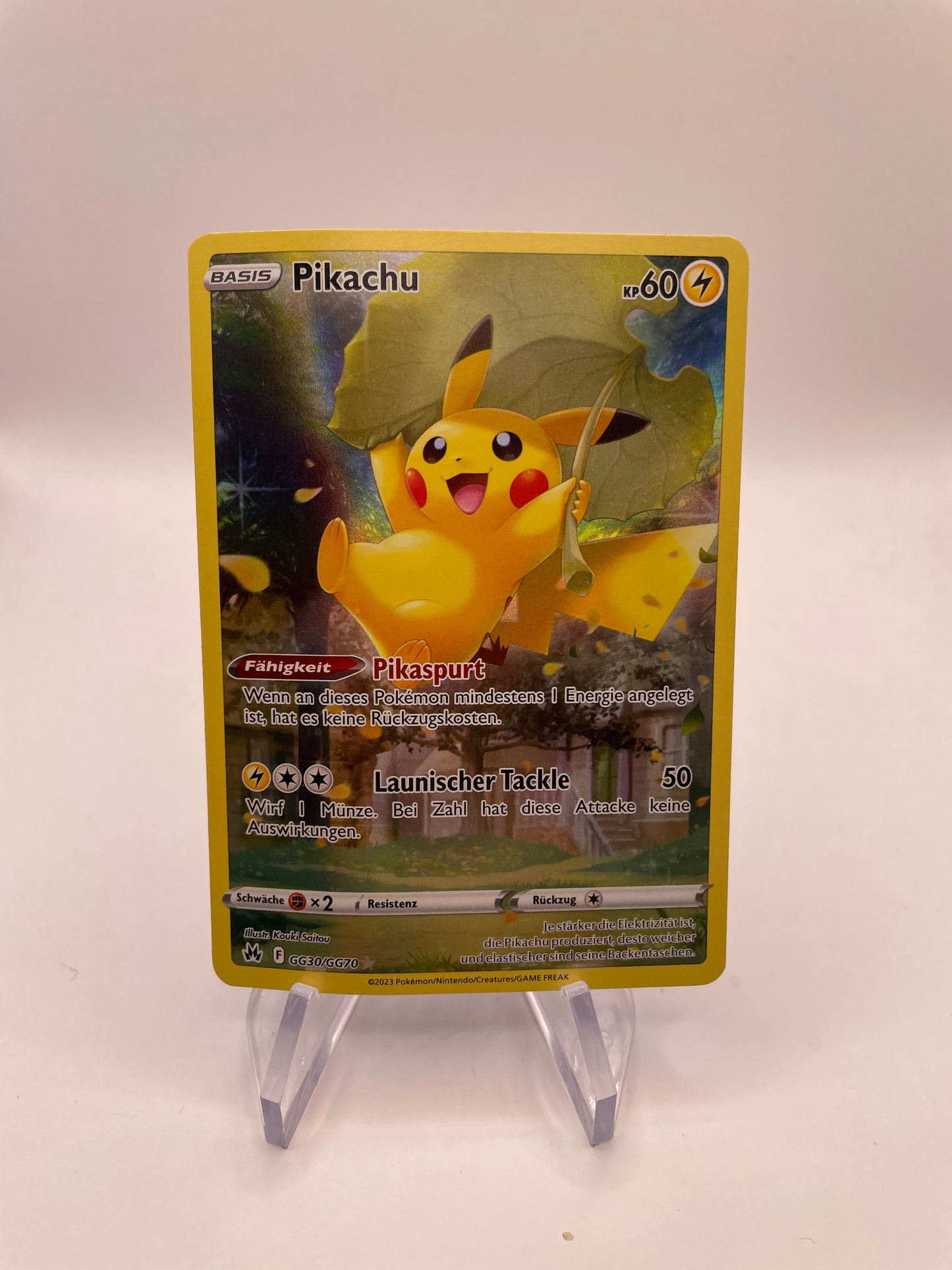 Pokemon Karte Art-Rare Pikachu GG30/GG70 Deutsch