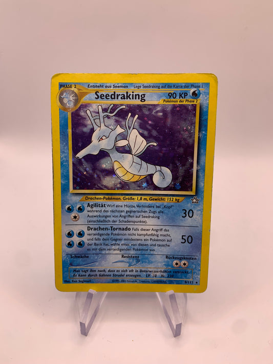 Pokemon Karte Holo Neo Genesis Kingdra 8/111 Deutsch