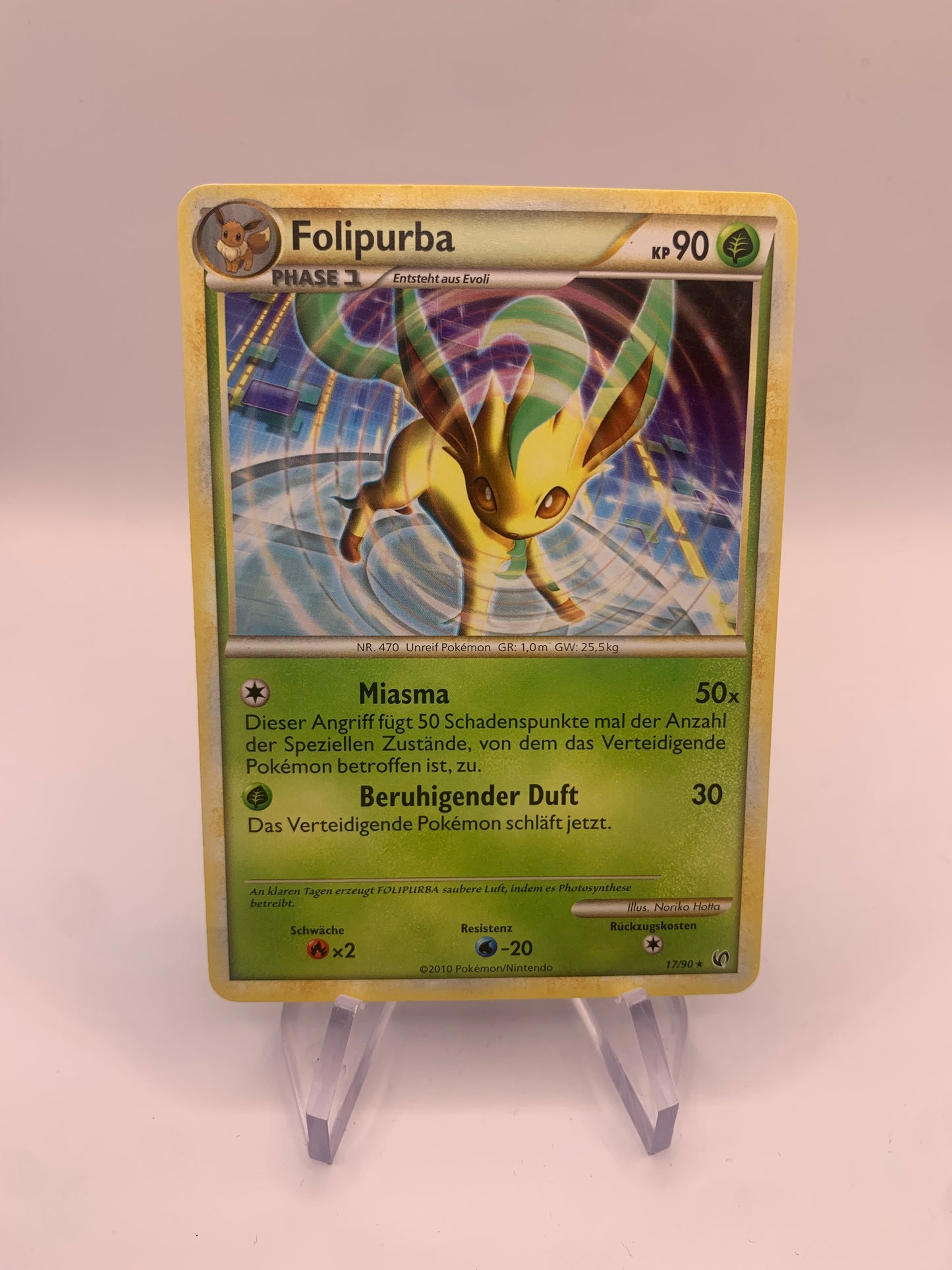 Pokemon Karte Folipurba 17/90 Deutsch