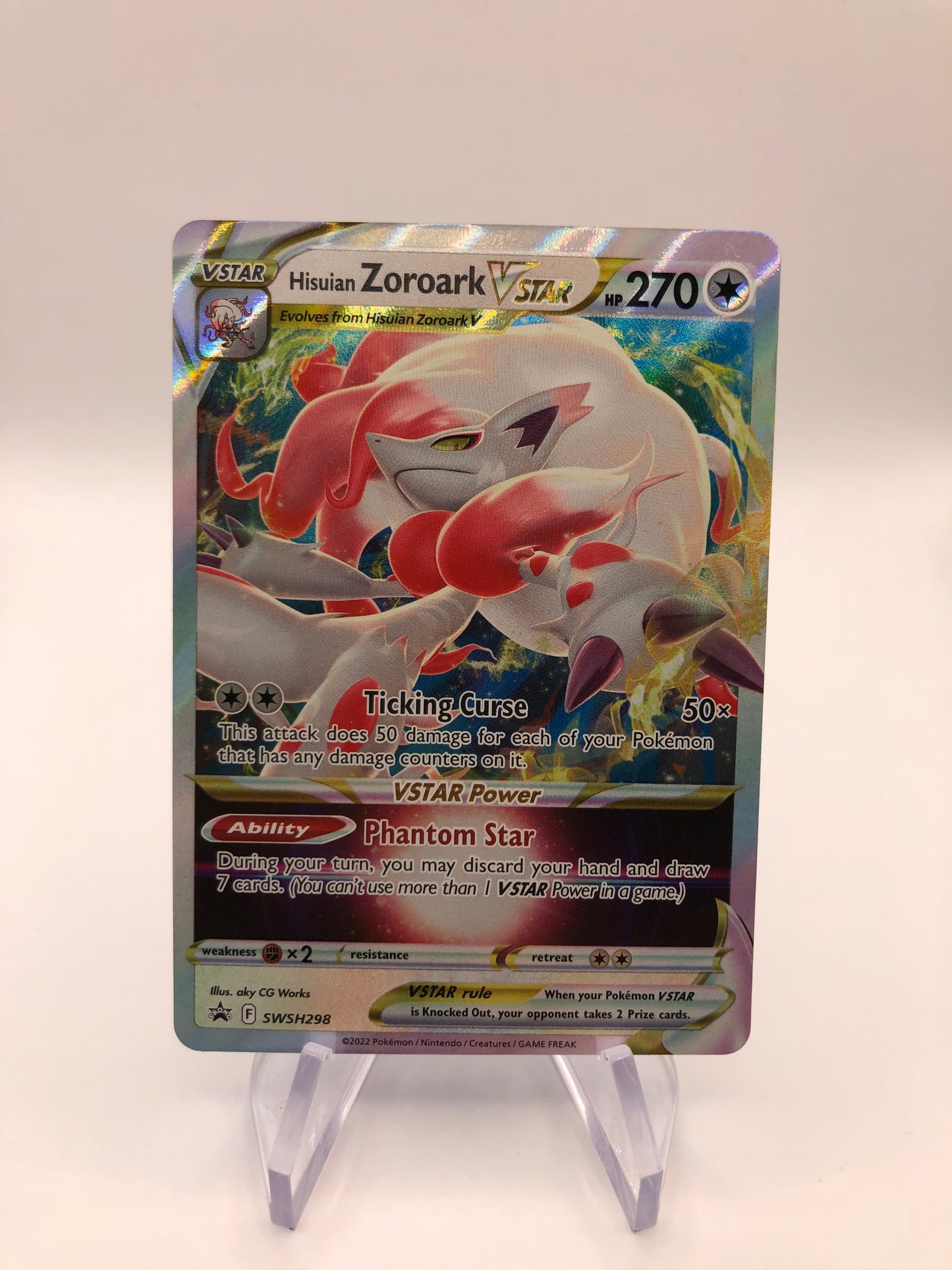 Pokemon Karten Vstar Hisui Zorark SWSH298 Englisch