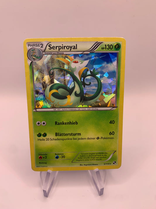 Pokemon Karte Shatter Serpiroyal 5/114 Deutsch