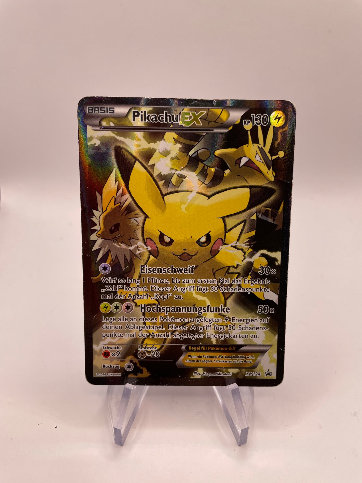 Pokemon Karte EX Promo Pikachu XY124 Deutsch