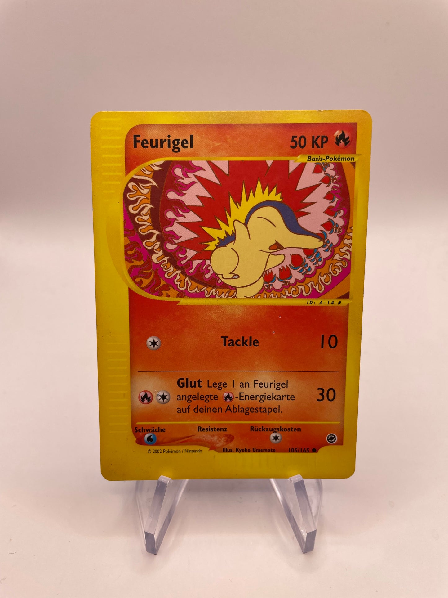 Pokemon Karte e-Series Feurigel 105/165 Deutsch