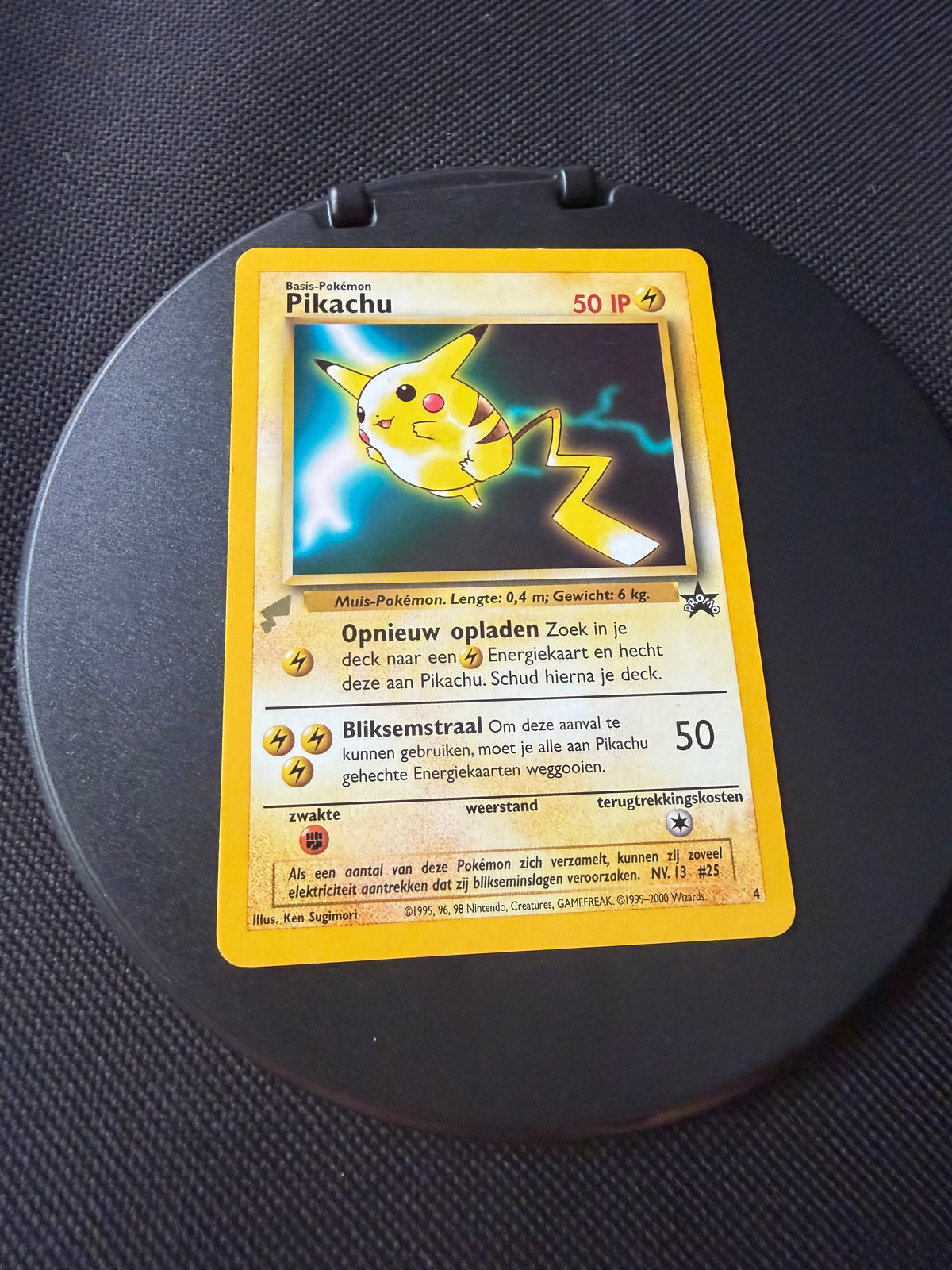 Pokemon Karte World Collection Pikachu 4 Holländisch