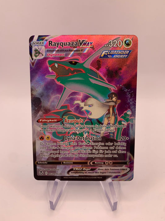 Pokemon Card Vmax Alt-Art Rayquaza TG20/TG30