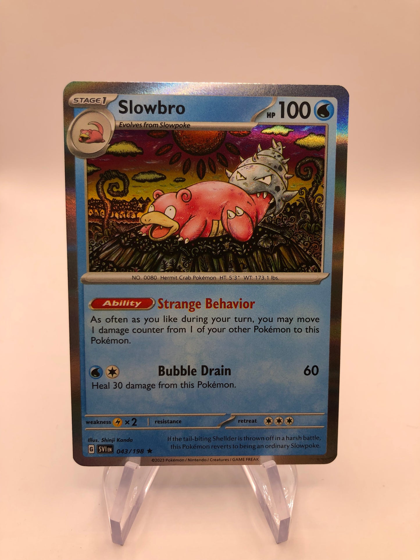 Pokemon Karte Holo Slowbro 43/198 Englisch