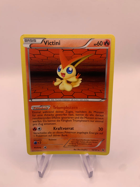 Pokemon Karte Holo Victini 14/101 Deutsch