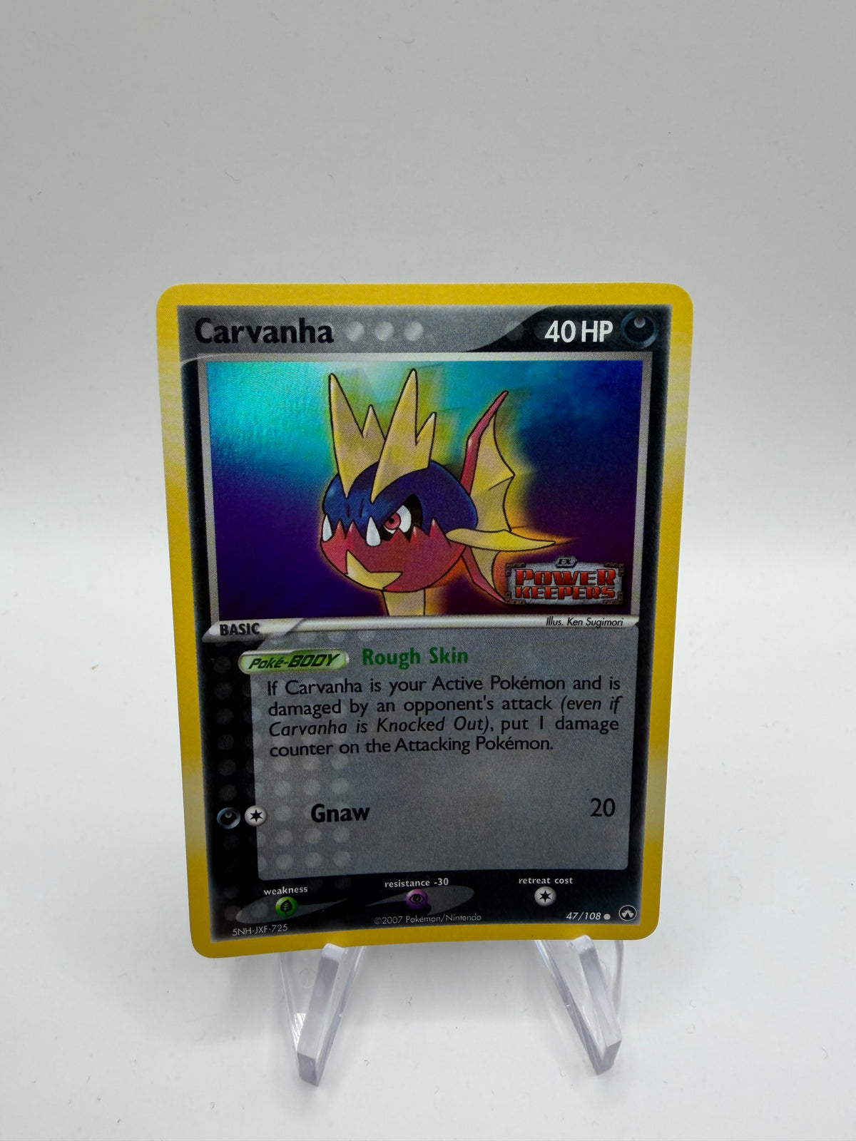 Pokemon Karte Stamp Kanivanha 47/108 Englisch