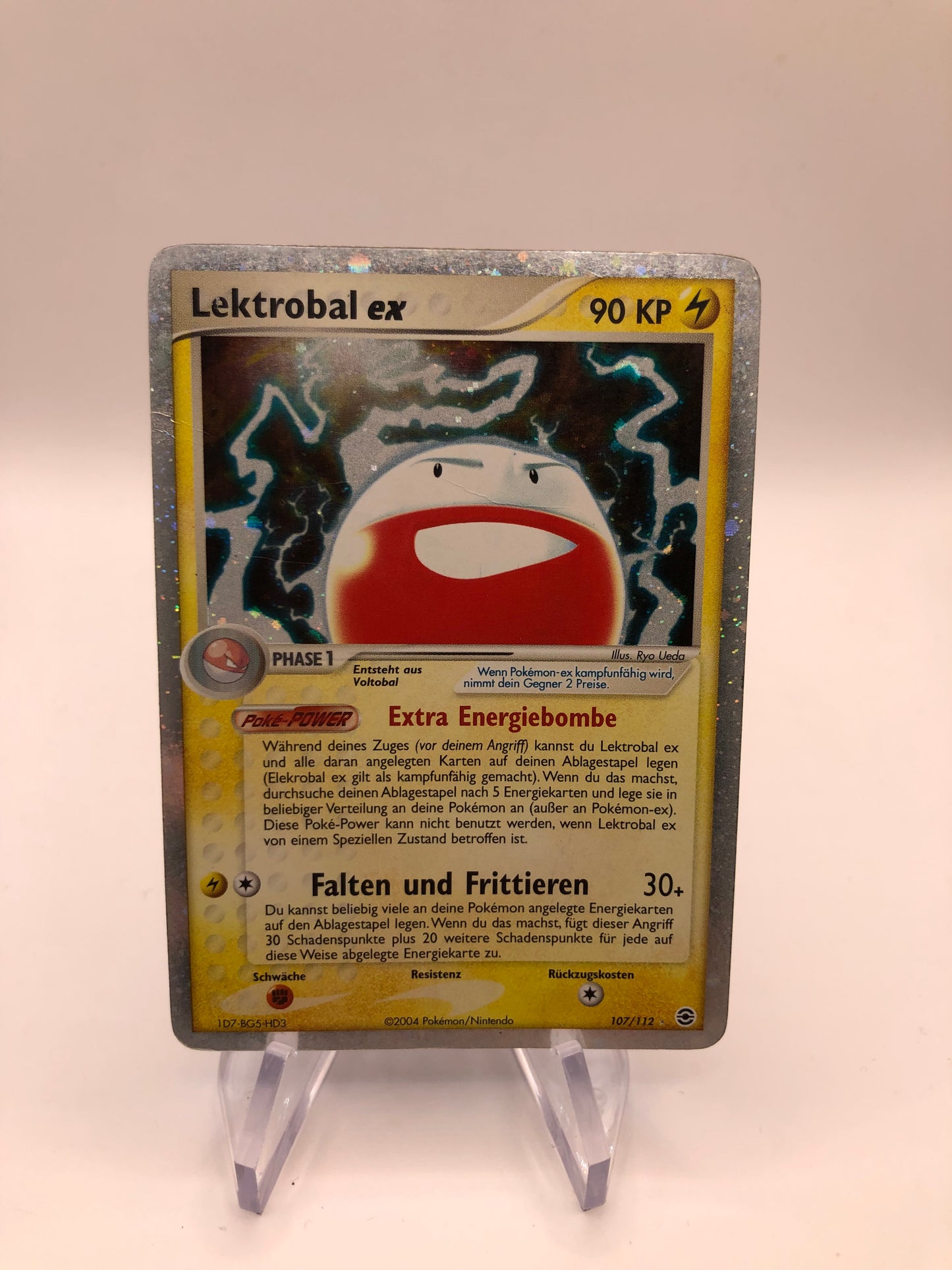 Pokemon Karte EX Lektrobal 107/112 Deutsch