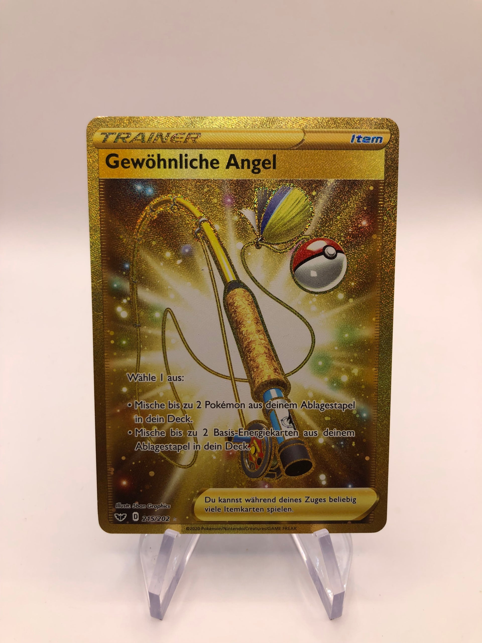 Pokemon Karte Trainer Gold Gewöhnliche Angel 215/202 Deutsch – SHPNPokestore