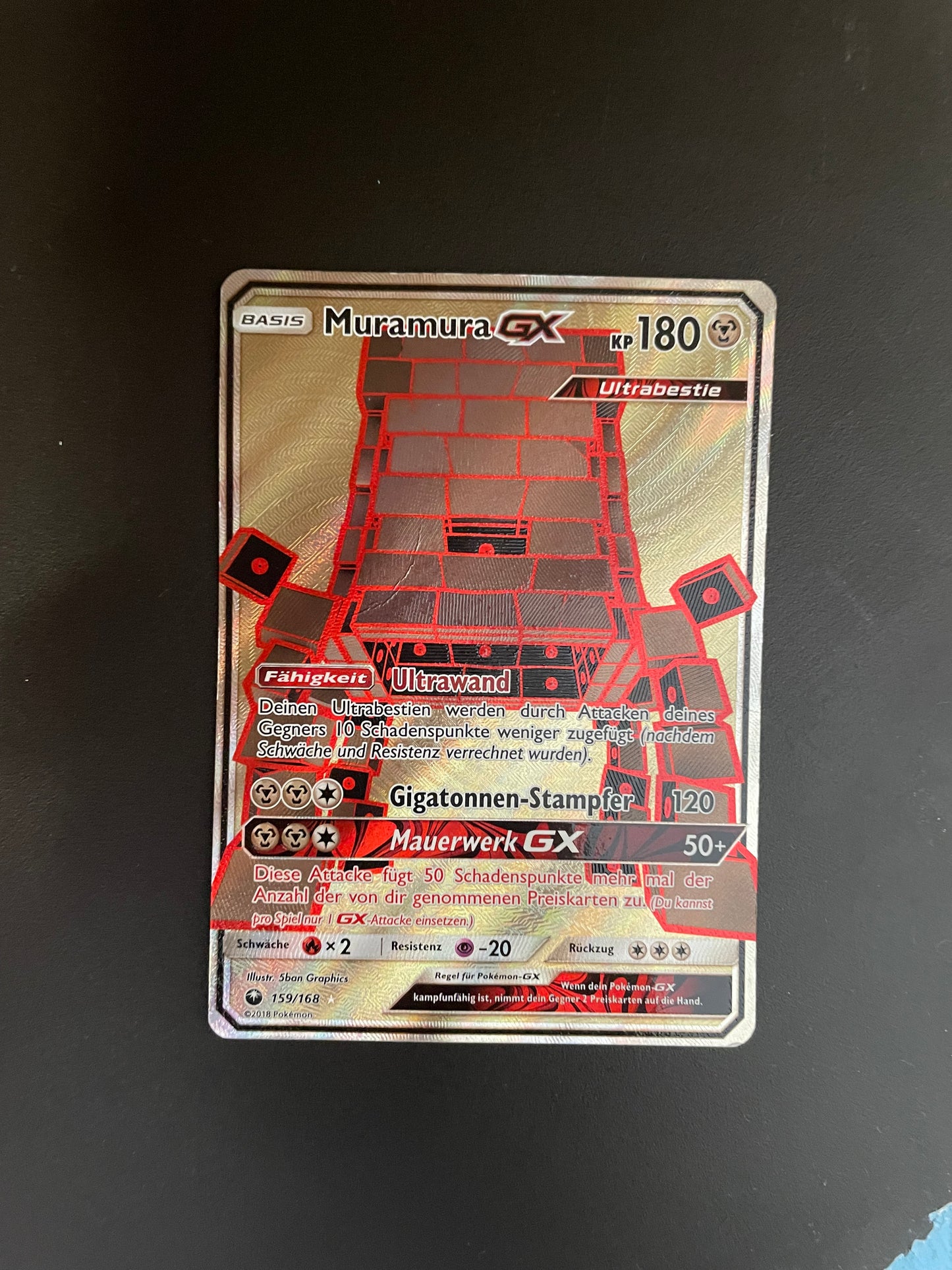 Pokémon Karte GX Muramura 159/168 Deutsch