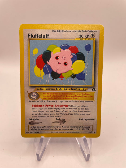 Pokemon Karte Neo Discovery Fluffeluff 40/75 Deutsch