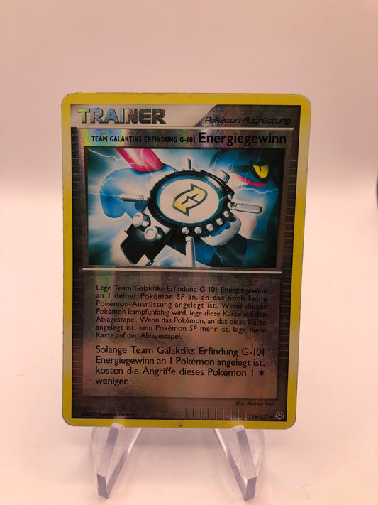 Pokemon Karte Revers Trainer Energiegewinn 116/127 Deutsch