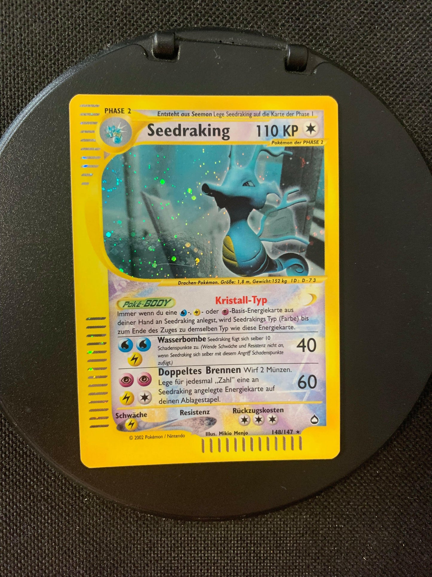 Pokémon card E-Series Seedraking 148/147 German