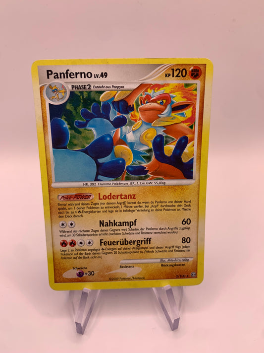 Pokemon Karte Holo Panferno 3/100 Deutsch