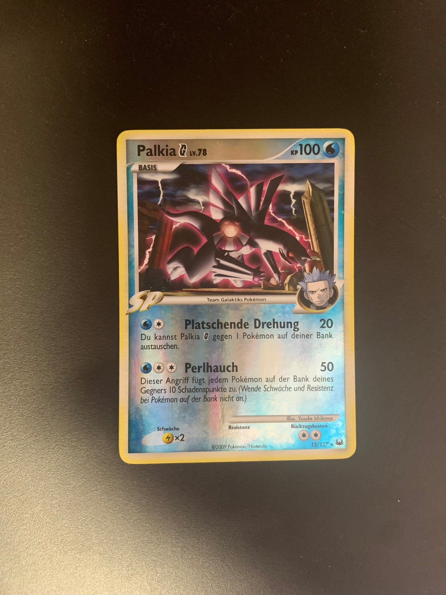 Pokemon Karte Reverse Palkia 12/127 Deutsch