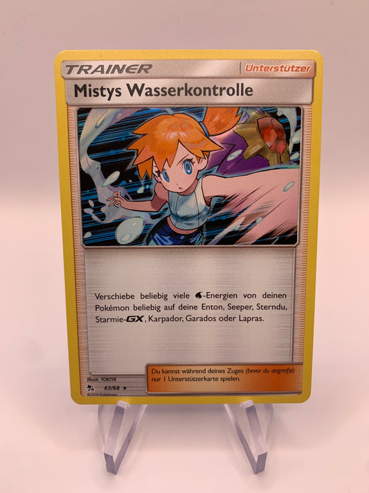 Pokemon Karte Trainer Holo Mistys Wasserkontrolle 63/68 Deutsch