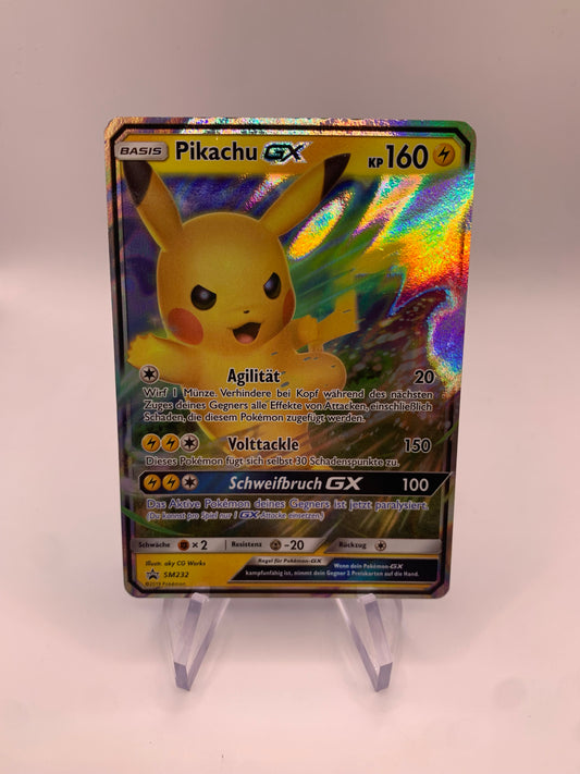 Pokemon Karte GX Promo Pikachu SM232 Deutsch