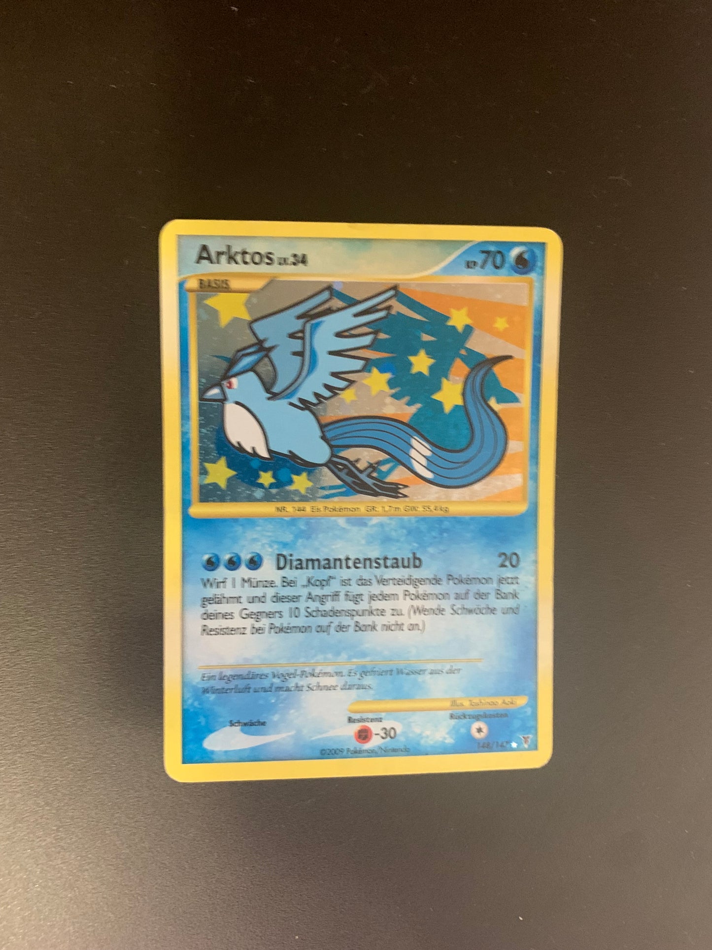 Pokemon Karte Holo Arktos 148/147 Deutsch