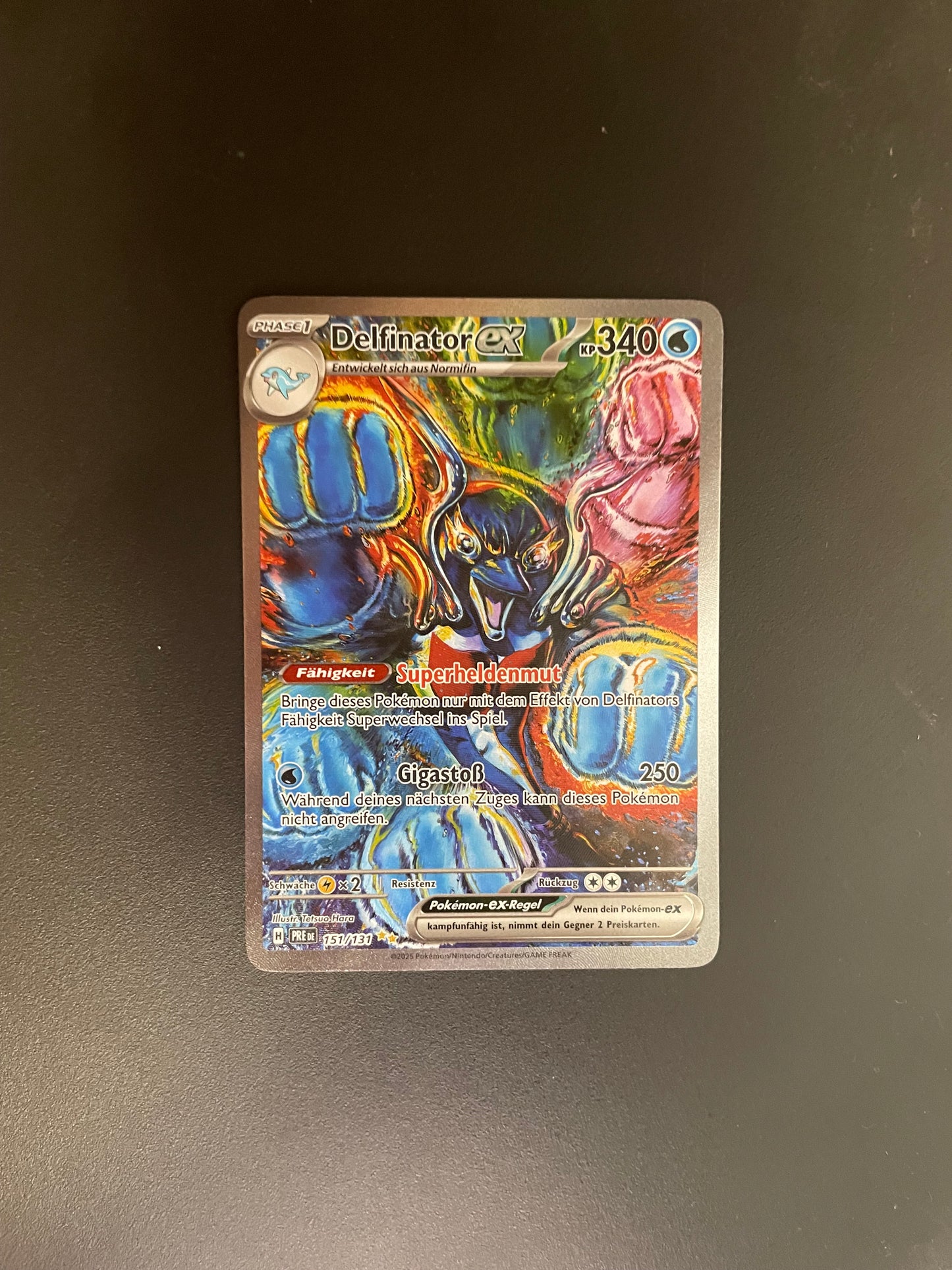 Pokemon Karte EX Delfinator 151/131 Deutsch