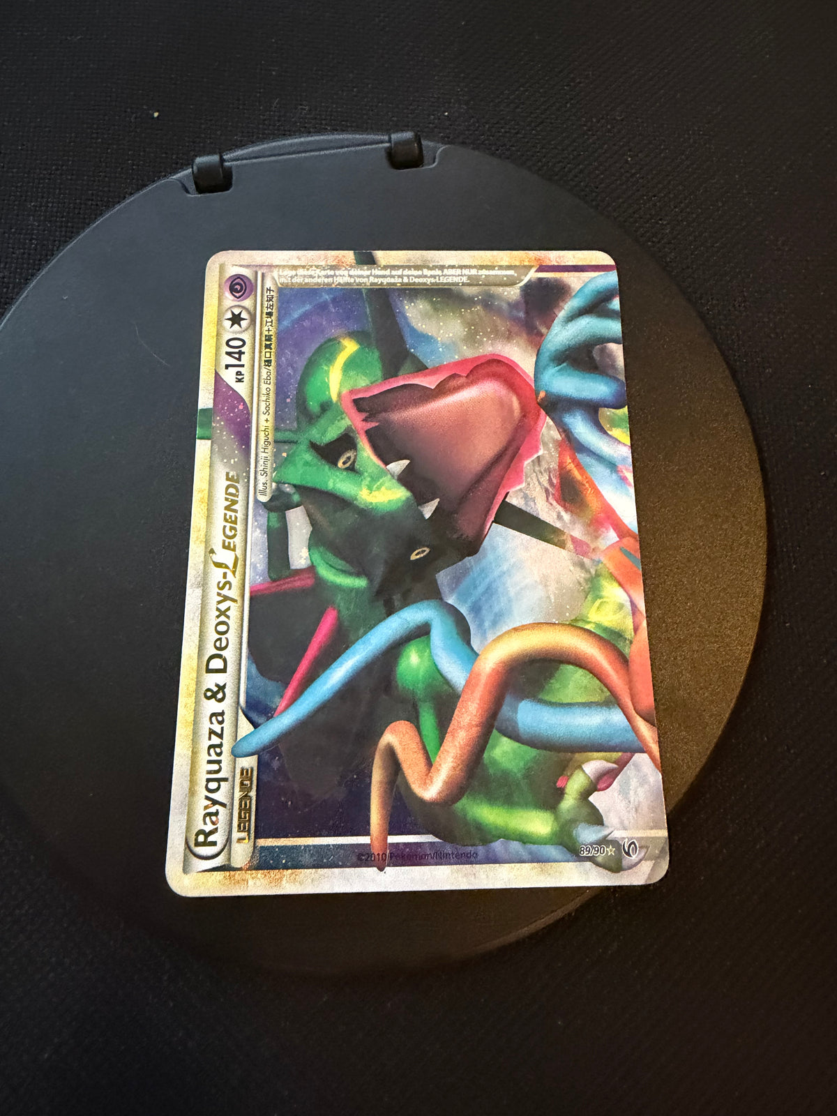 Pokemon Karte Legende Rayquaza & Deoxys 89/90 Deutsch