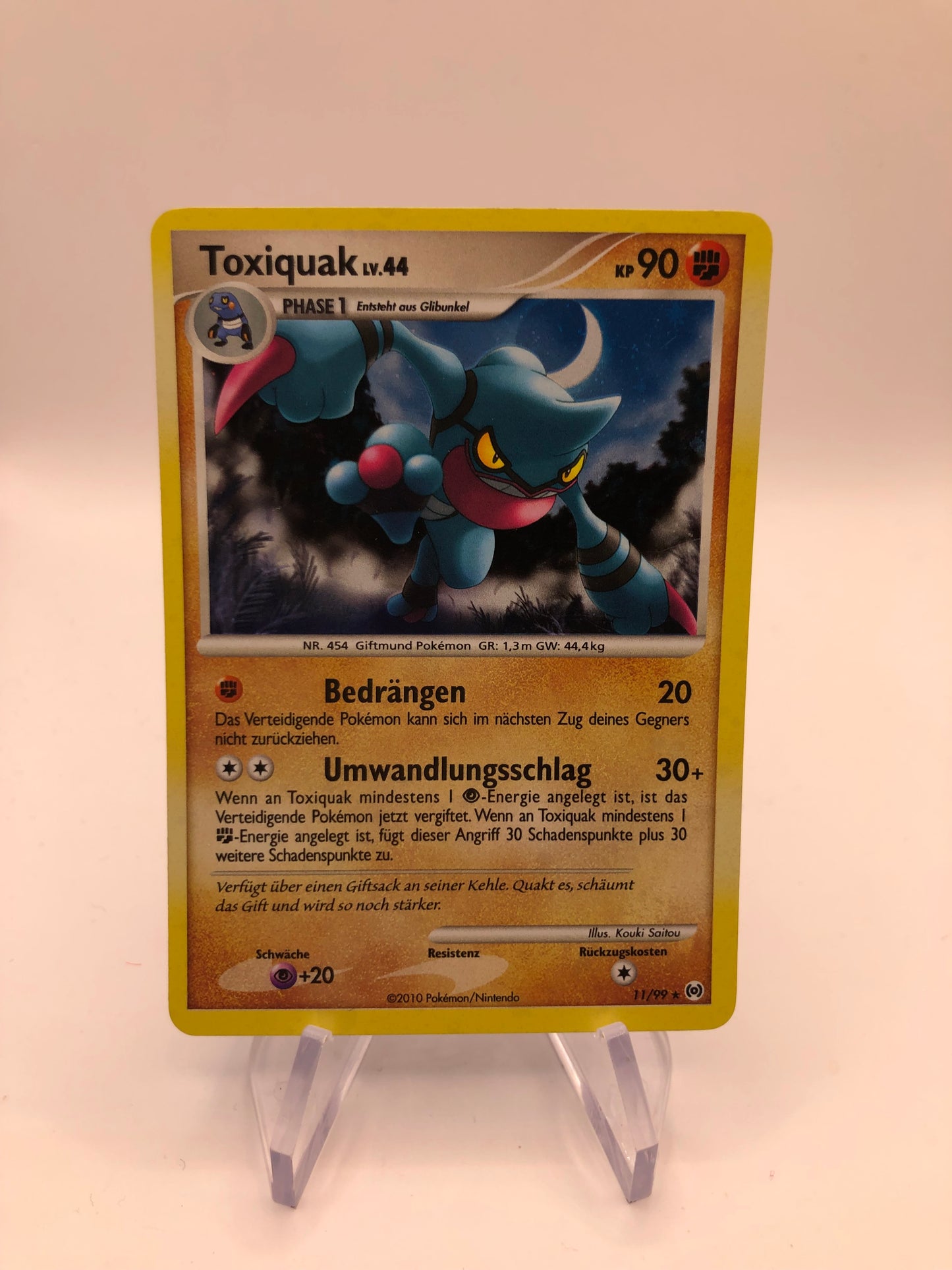 Pokemon Karte Holo Toxiquak 11/99 Deutsch