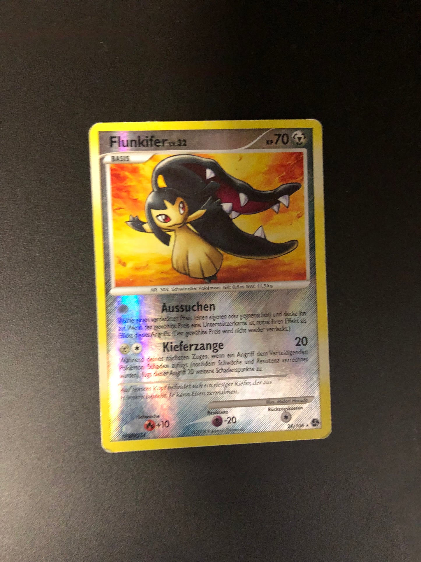 Pokemon Karte Revers Flunkifer 24/106 Deutsch