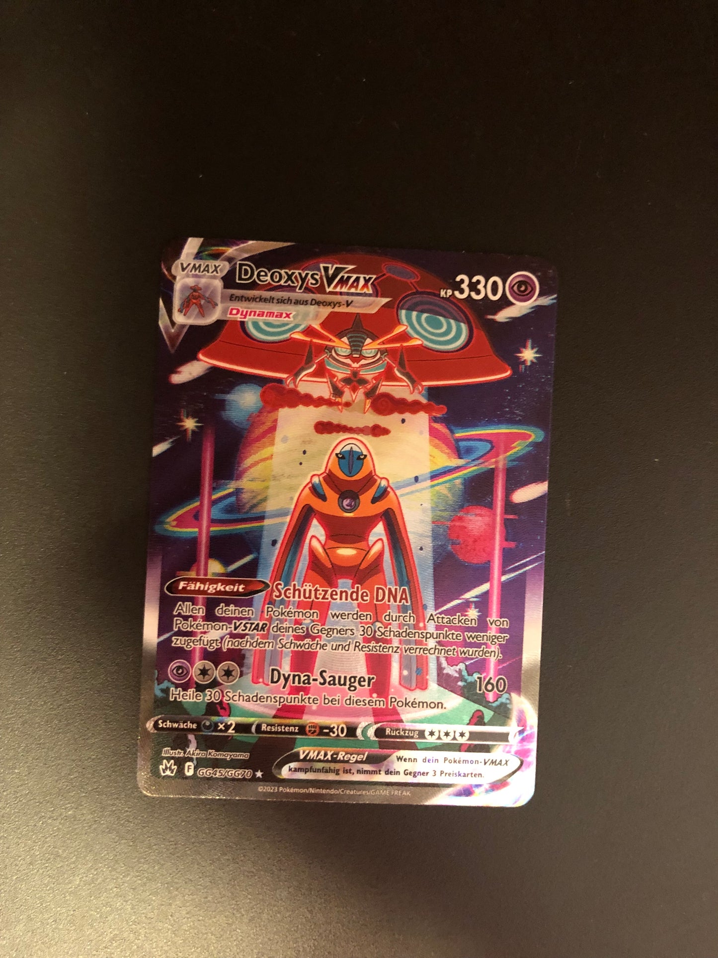 Pokemon Karte Vmax Alt-Art Deoxys GG45/GG70 Deutsch