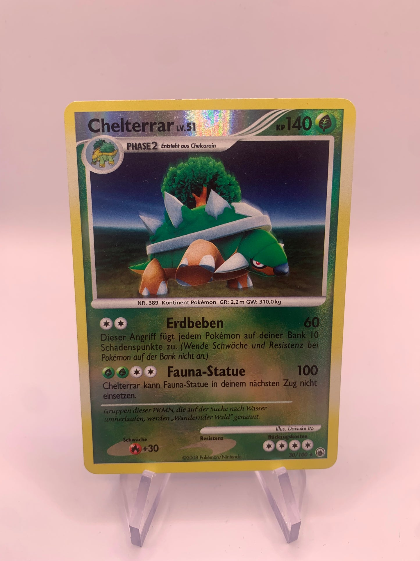 Pokemon Karte Chelterrar 30/100 Deutsch