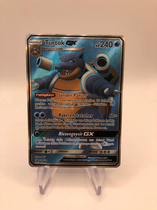 Pokemon Karte Promo GX Promo Fullart Turtok SM189 Deutsch