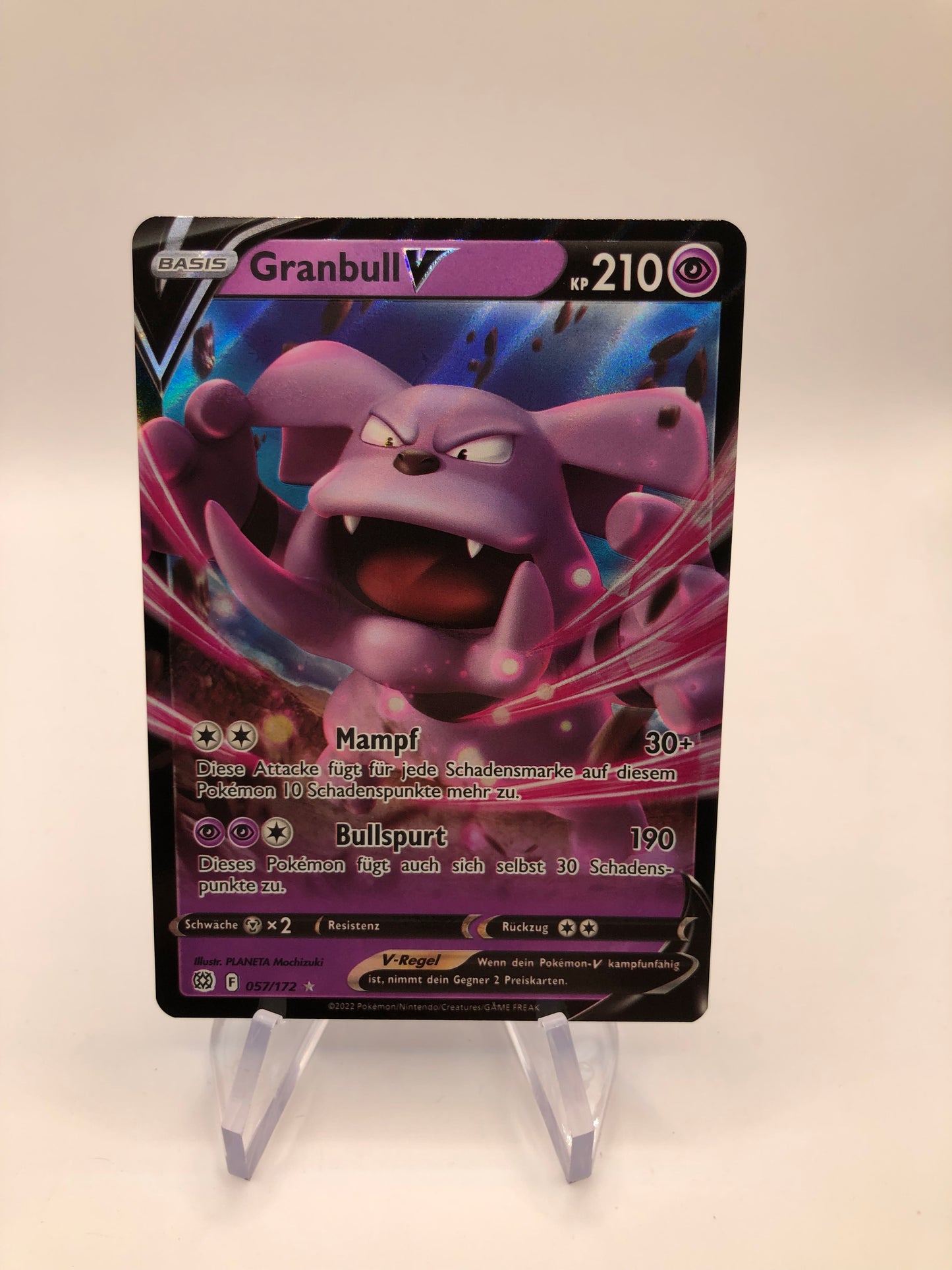 Pokemon Karte V Granbull 57/172 Deutsch