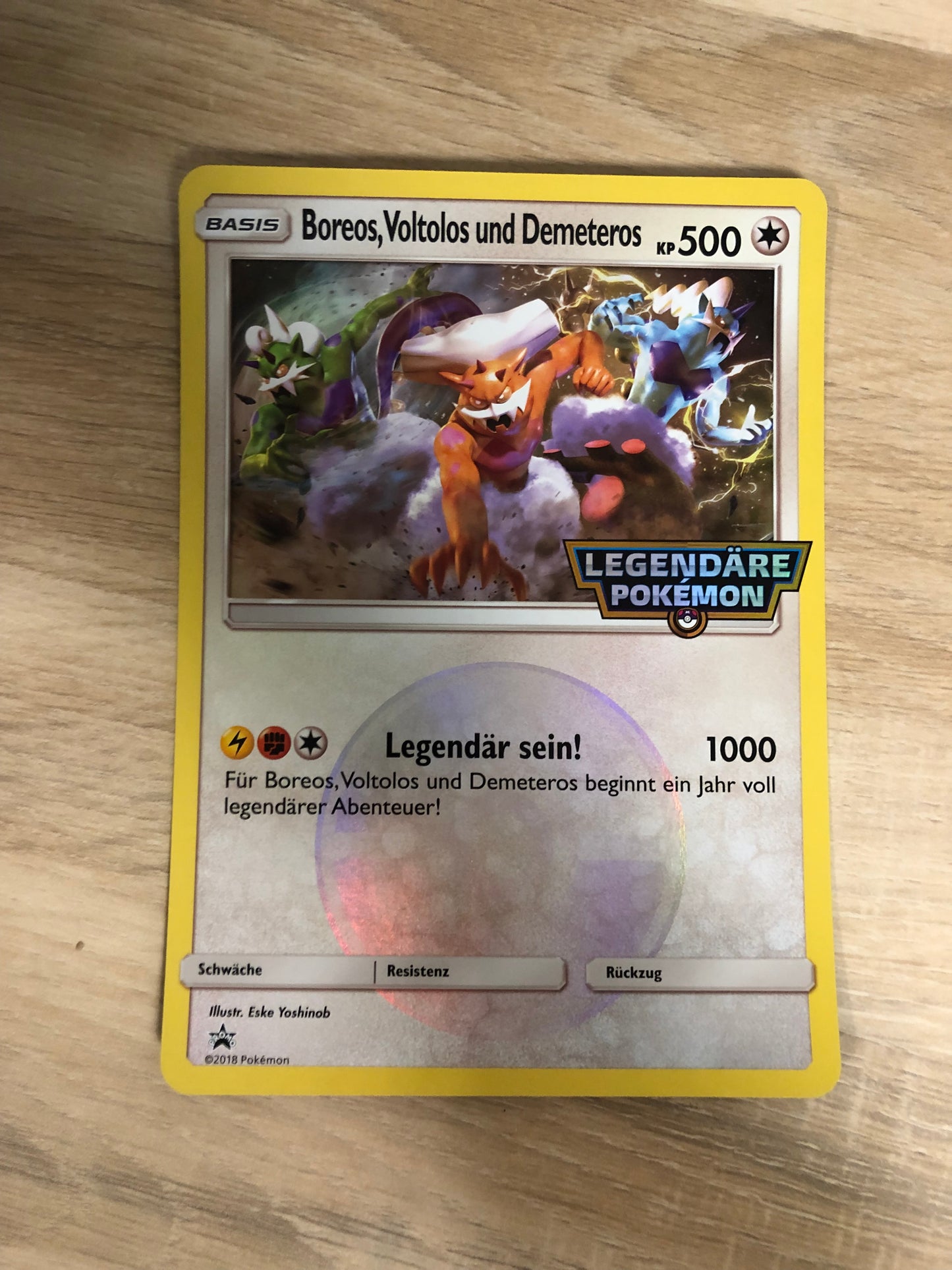 Pokemon Karte XXL Promo Boreos,Voltolos und Demeteros Deutsch