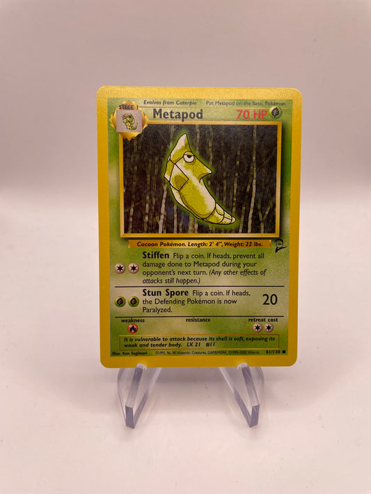 Pokemon Karte Base Set 2 Metapod 81/130 Englisch