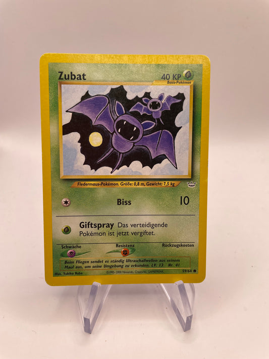 Pokemon Karte Neo Revolution Zubat 59/64 Deutsch