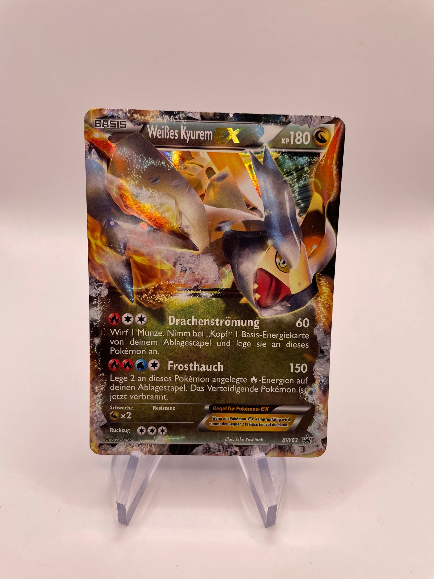 Pokemon Karte EX Promo Weißes Kyurem BW63 Deutsch